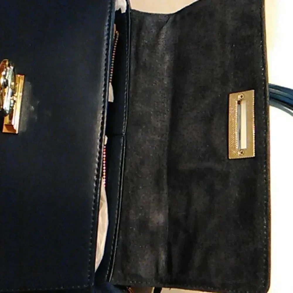 Segolene en cuir Blue Bag
